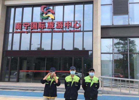 南寧國(guó)際旅游中心除甲醛施工案例